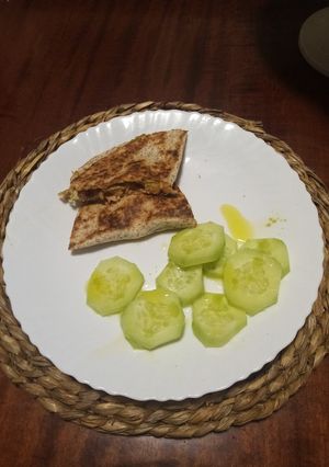 Una foto de Quesadilla de pollo asado