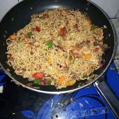 Fried indomie A picture of Fried indomie.