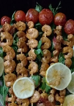 صورة لوصفة جمبري بالثوم والليمون 🦐