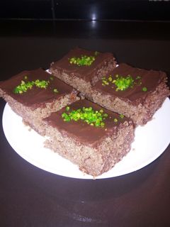 صورة لوصفة بسبوسة بالشوكولاته
