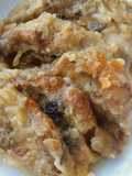 Vickys Hot Cross Bread & Butter Pudding, GF DF EF SF NF