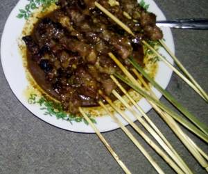 Resep mudah Sate kambing + sapi (daging kurban) Enak Sederhana