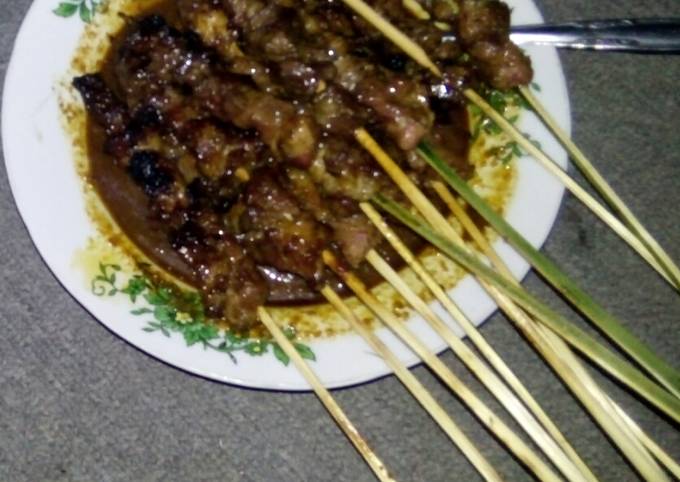 Resep Sate kambing + sapi (daging kurban) Anti Gagal