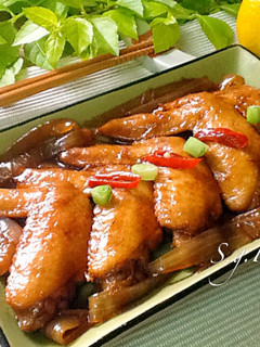 蔥燒可樂雞翅 的食譜成品照片