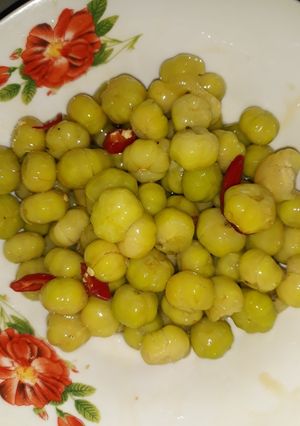 Hình của món Chùm ruột trộn mắm đường.