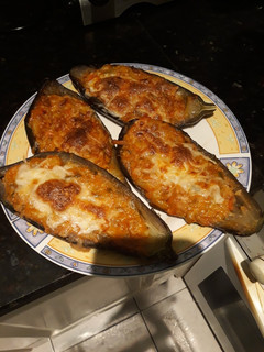 Una foto de Berenjenas rellenas