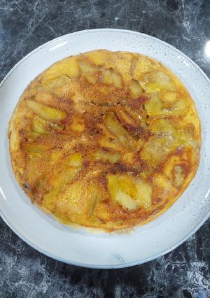 Una foto de Postre de Manzana al Sartén muy fácil y rápido