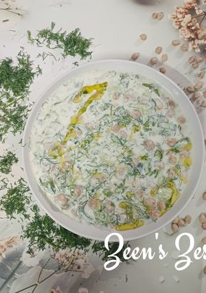 A picture of Tzatziki Chickpea Dip - A Fusion Dip.