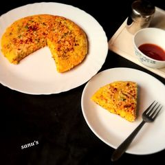 A picture of Crustless Quiche With Egg And Flour.