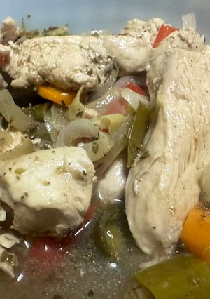 Una foto de Pollo en escabeche