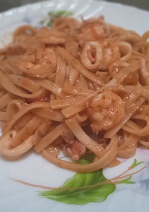 Foto resep Spaghetti seafood marinara