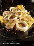 Gigantoni con Calamaro, Zucchinette, Bottarga di Tonno e Lime