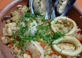 Paella rápida en wok