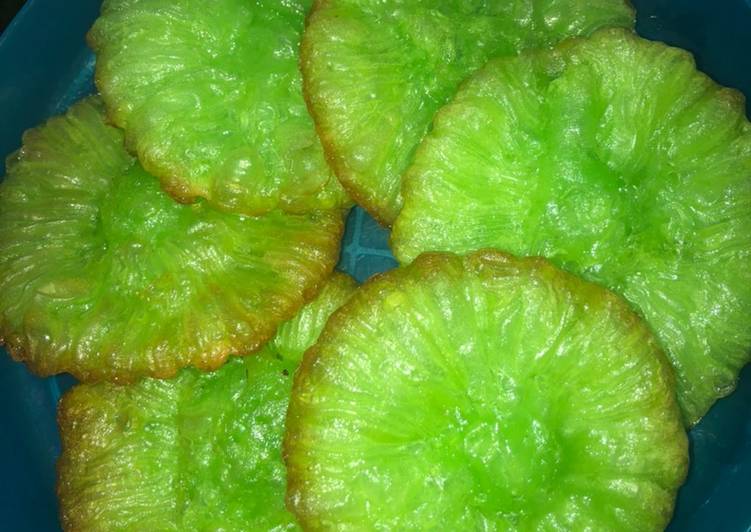 resep cara buat Cucur Pandan