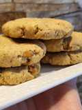 Galletitas de avena con crema de maní y nueces sin gluten sin azúcar