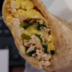 A picture of Chicken wraps.