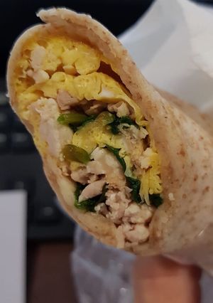 A picture of Chicken wraps.