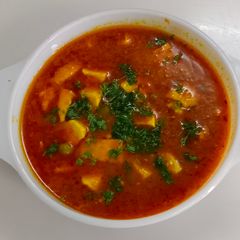 A picture of Matar paneer.