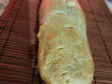 Pan casero relleno de jamón y muzzarella