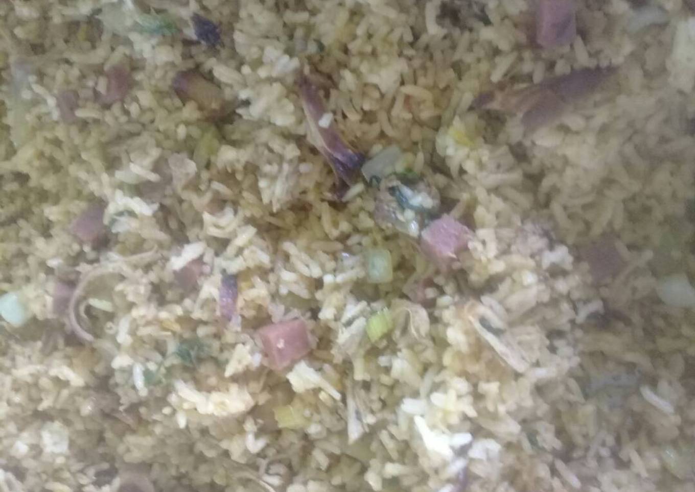 Arroz de combinación cárnicos