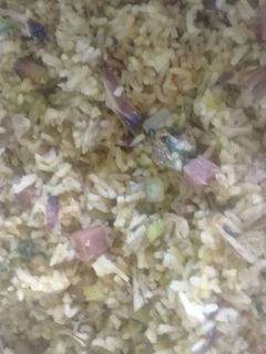 Una foto de Arroz de combinación cárnicos