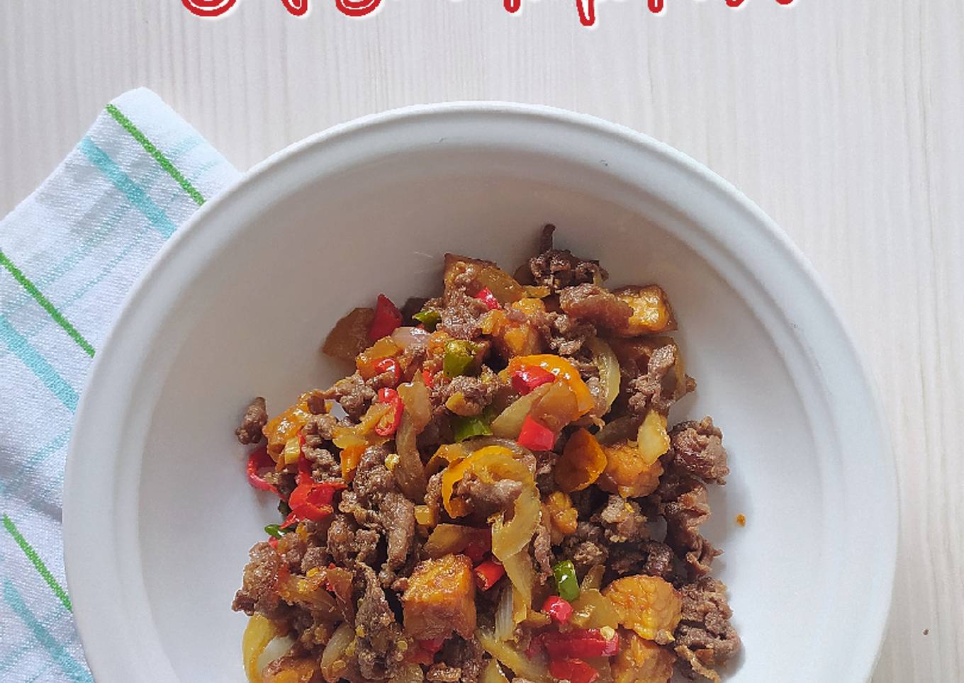 Beef Slice Tempe Pedas