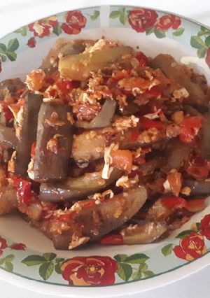 Foto resep Orak Arik Terong Telur Pedas