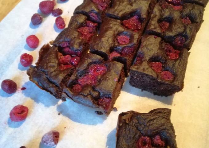 Comment faire Préparer Appétissante Brownies aux framboises