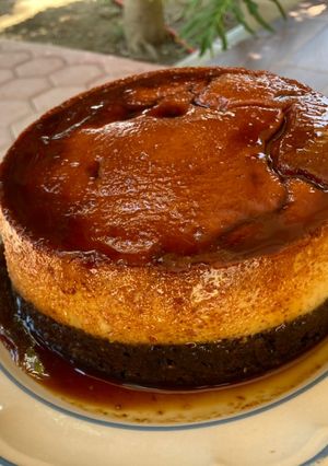 Una foto de Pastel imposible / Chocoflan