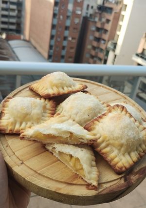 Una foto de Raviolitos dulces de manzana