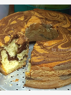 Foto resep Bolu Marmer aka Zebra Cake