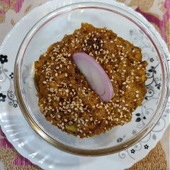 A picture of Baigan ka bharta.