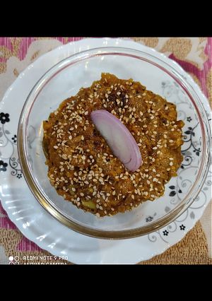 A picture of Baigan ka bharta.