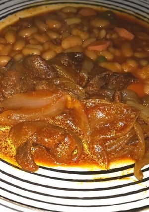 Una foto de Hígado Encebollado