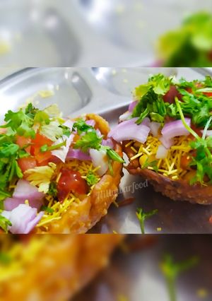 A picture of Katori chaat recipe.