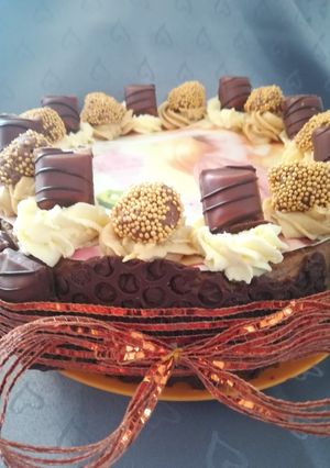 Kinder bueno torta recept fotója
