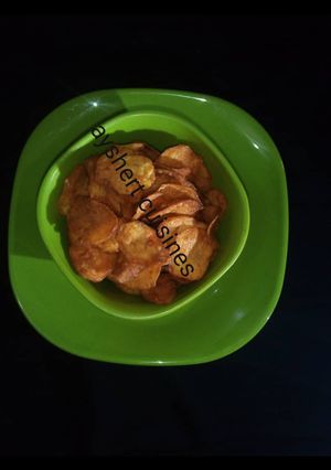 Spices potato crackers ainihin hoton girkin