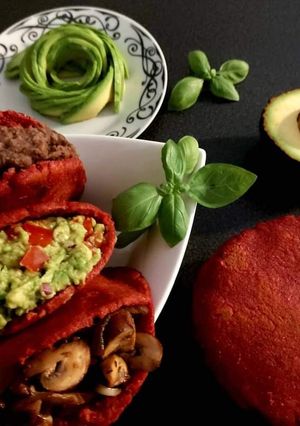 Una foto de Gorditas de betabel