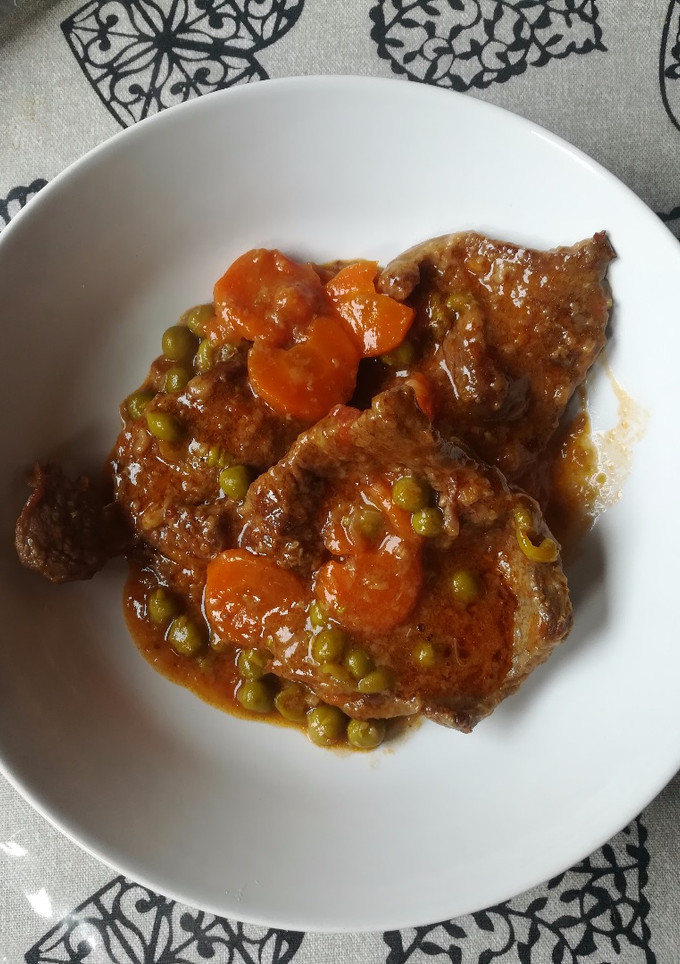 Una foto de Filetes de ternera en salsa