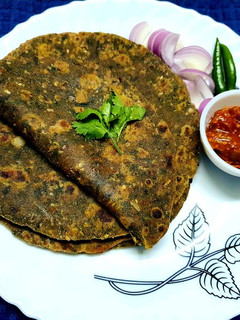 A picture of Bathua Paratha with Multi Millet Flour or Wheat Flour.