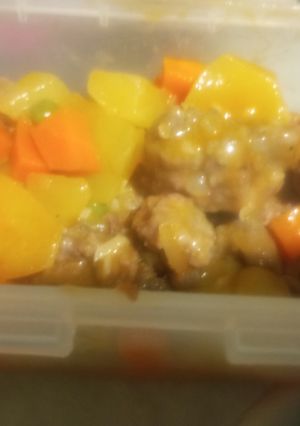 Una foto de Albóndigas a la Jardinera en Salsa