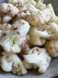 Pan-steamed Cauliflower with Garlic, Chilli & Anchovy