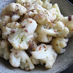 A picture of Pan-steamed Cauliflower with Garlic, Chilli & Anchovy.