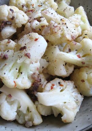 A picture of Pan-steamed Cauliflower with Garlic, Chilli & Anchovy.
