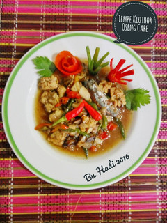 Foto resep Tempe klothok oseng cabe