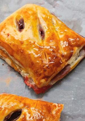 Epres-csokis levél🍓🍫 recept fotója