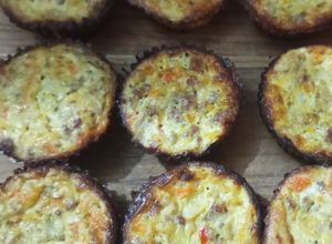 Una foto de Muffins de verduras sin harina