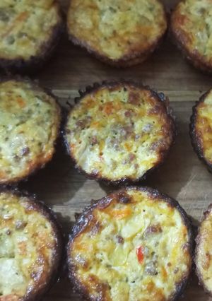 Una foto de Muffins de verduras sin harina