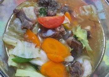 Siap Saji Sop Tulang Sapi Yummy Mantul Banget