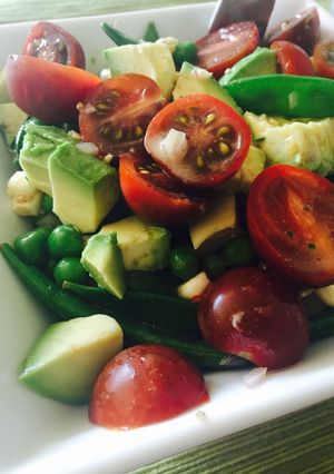A picture of Snap Pea Sesame Salad.